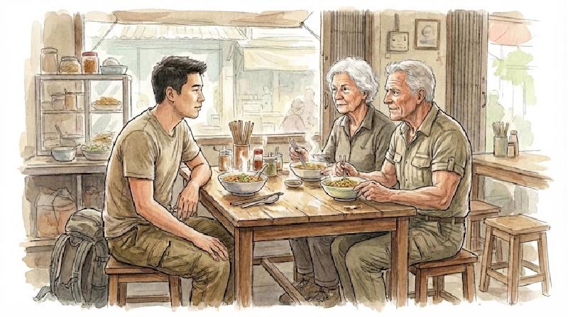 Featured image of post 「我才不過聖誕節」，清邁吃麵時遇到的丹麥夫妻